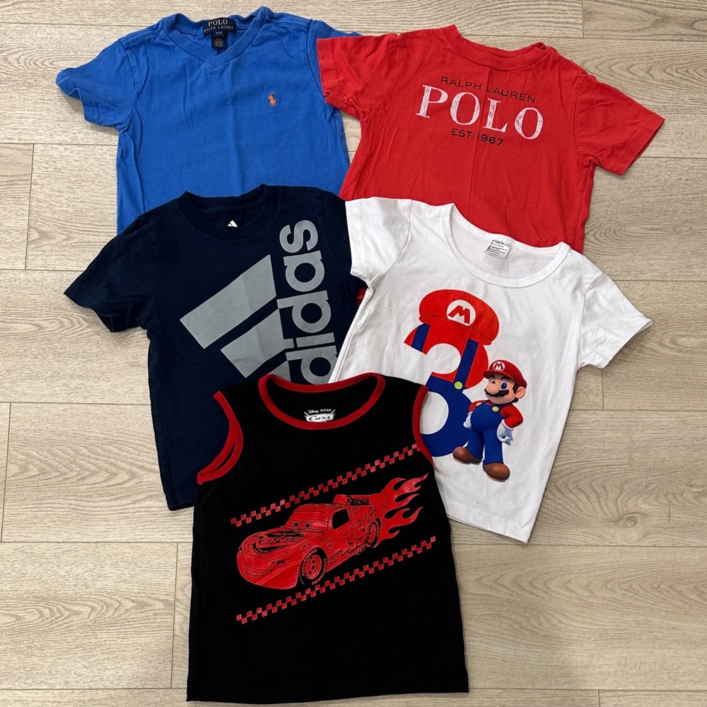 Ralph Lauren Red Polo Graphic Tees
